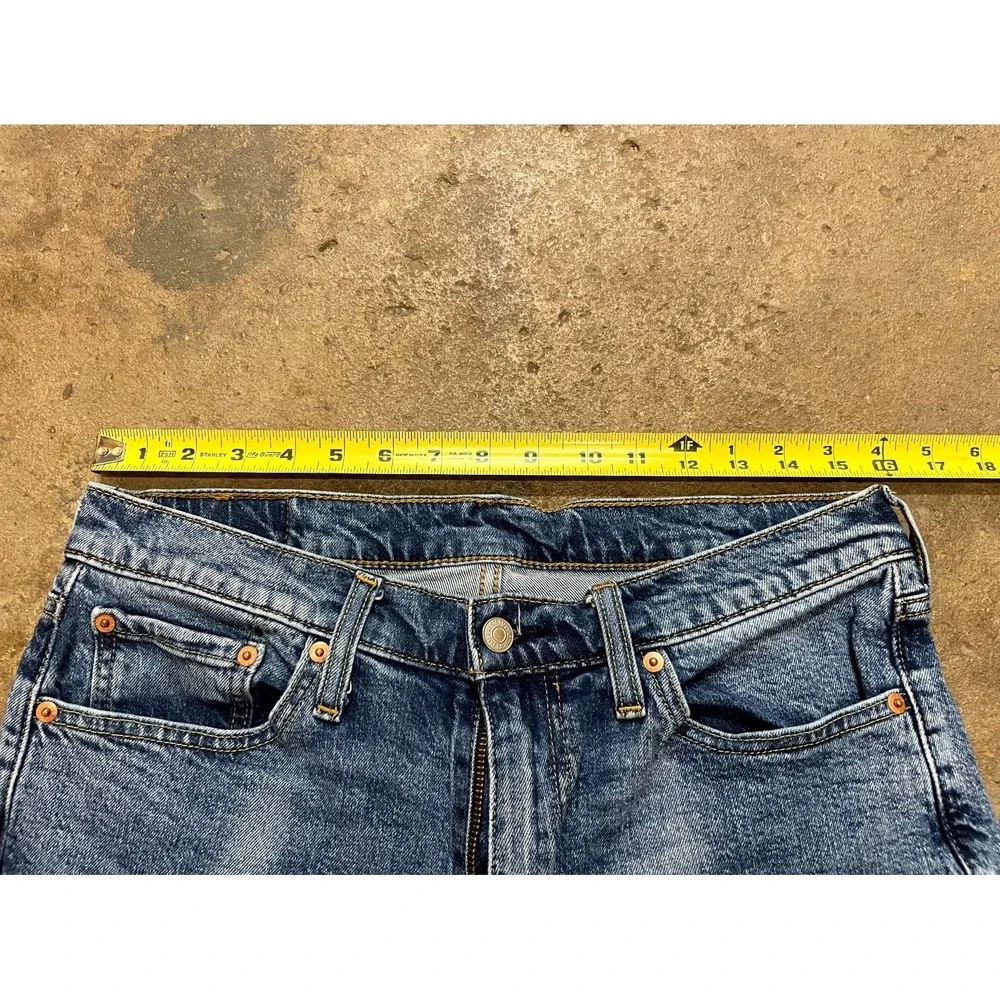 Levi's 541 Athletic Fit Jeans Mens 32x32 Blue Whiskering‎ Denim Cotton Taper Leg
